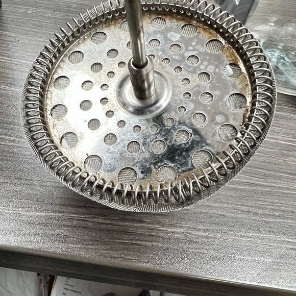 Stainless Steel and Glass French Press Coffee Maker and Coffee Bean Grinder - Picture 2 of 8